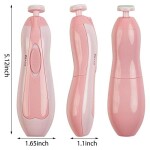 Baby Electric Nail File Drill for Baby No Sharp Claws Hurt, Nail Care Professional Manicure Pedicure System for Beauty Nail Art, 6 in 1 Safety Cutter Trimmer Clipper