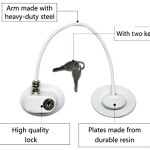 1 Pack Refrigerator Lock with 2 Keys, Refrigerator Lock Dorm Freezer Door Lock and Child Safety Cabinet Lock with Strong Adhesive