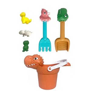Dinosaur 6 Pcs Colourful Premium Beach Sand Toys for Toddlers