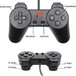 MultiStar, USB 2.0 Wired Game Controller for PC/Raspberry Pi Gamepad Remote Controller Dual Vibration Gaming Joystick Joypad for Desktop 