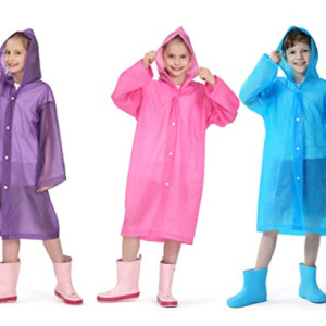 Kids Waterproof Rain Coat, EVA Portable Rain Poncho, for Girls Boys Toddler Rainwear Rain  for Outdoor Climbing Cycling Hiking Camping.