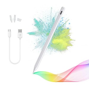 Stylus Pen Compatible with iPad (2018-2022), Palm Rejection, Magnetic Adsorption for iPad (10/9/8/7/6th), iPad Pro (11/12.9in),iPad Mini (6/5th),iPad Air(5/4/3rd Gen)