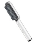 DLORKAN Hair Straightener, Hair Straightener Comb for Women & Men, Hair Styler, Straightener Machine Brush/PTC Heating Electric Straightener with 5 Temperature (Multicolored)