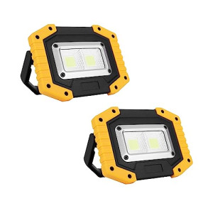 Rechargeable COB LED Work and Camp Light � 30W - 1500LM � 6000mAh Battery � IP65 Waterproof
