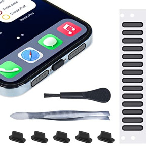 iPhone Speaker Dustproof Protector Stickers, Speaker Mesh Anti Dust Adhesive  Brush & Tweezer for iPhone 14 13, 12, 11, X, 8, 7, Plus, Pro, Max