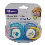 Silicone Night Pacifier for Babies- Assorted 2 Piece
