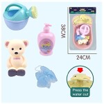 Baby Bathtub Fountain with bath accessories + plastic animals