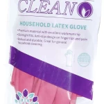 Cleano 1 X 100 PACKING Household Latex Gloves, Rubber Dishwashing Gloves, Extra Thickness, Long Sleeves, Kitchen Cleaning, Working, Painting