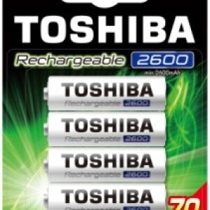 TOSHIBA RECHARGEABLE 2600 MAH AA BP4