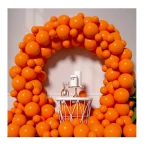 Rosymoment Metallic Balloon Orange 12 Inch  40-Piece Set