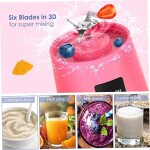 Portable Blender, Blender With USB Rechargeable Mini Fruit Mixer,Personal Size Blender For Smoothies And Shakes Mini Juicer Cup Travel