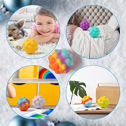 Pop Ball Fidget Toy Push Bubble Toys,  Sensory Fidget Toy, 3D Squeeze Balls Portable Anti Stress Sensory  ADHD ADD Autism
