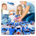 25Pcs Boys Girls Magnetic Toy Cars Set, Kids Magnetic Building Blocks Cars, Magnetic Connected Buliding Toys for Baby Educational Preschool learning Toddler