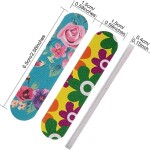 12 Pieces Mini Nail Files Double Sided Emery Boards Nail File and Buffers Nail Tools for Women Girls, mix color