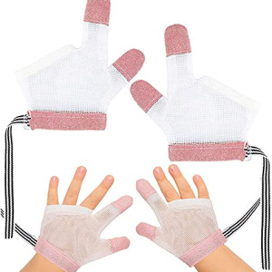 Stop Thumb Sucking, Finger Protection, Finger Guard, Finger Sucking Treatment Kit For Thumb Toddlers Boys And Girls (Pink)