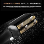 KEMEI Men's Electric Razor Waterproof Reciprocating Razor Cordless Precision Beard Trimmer Twin Blade