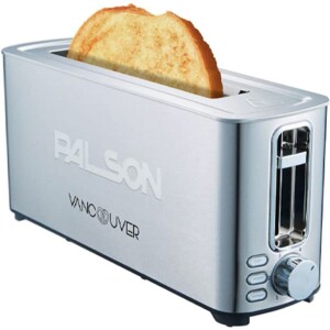 Palson Vancouver Inox 1050W 2 Slice Toaster, 3 year Warranty