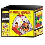 Foldable Magic Ball House Play Tent with 50 Play Ball Sets for Kids