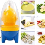 Protein and Yolk Mixer, Silicone Shaker Hand-Operated Golden Egg Maker White and Egg Yolk Golden Egg Mixer Kitchen Cooking Gadget Tool Egg Maker