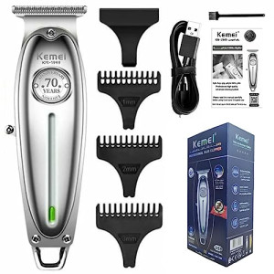 Professional t-outliner beard/hair trimmer with t-blade hair clippers for men stylists and barbers cordless rechargeable quiet