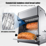 Commercial Bread Slicer,370W Electric Toast Bread Slicer,15mm Thickness Electric Bread Cutting Machine,31PCS Professional