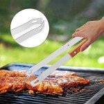 4 PCS Portable Grilling Utensil Kit, Compact Barbecue Tool Set - BBQ Tools Set, Suitable for Cooking and Camping Grilling Accessories