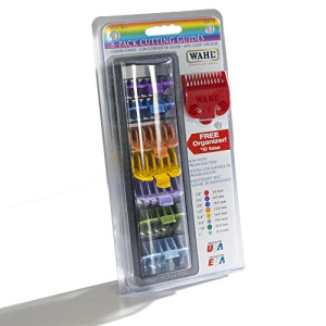 Wahl Professional 8 Color Coded Cutting Guides with Organizer #3170-400  Great for Professional Stylists and Barbers