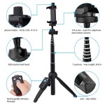 Extendable Selfie Stick Tripod with Wireless Remote Control, 40in