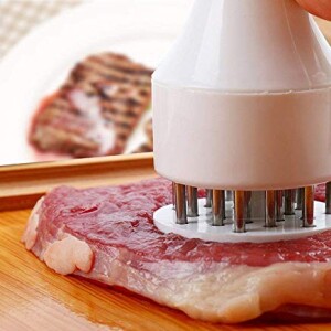 Maxi Tool Profession Kitchen Gadgets Jacquard 21 Blades Stainless Steel Meat Tenderizer Needle (White)