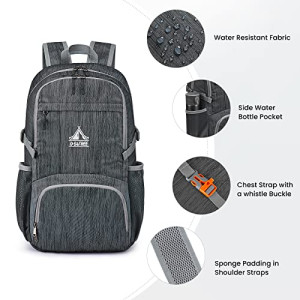 G4Free 30L Hiking Backpack Lightweight Packable Shoulder Daypack Bag Outdoor Travel Foldable for Men Women