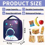 Portable Leakproof Space Thermal Insulated Lunch Bag for Kids, Blue
