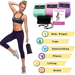 Resistance bands, 3pcs elastic band ,exercise bands, wide bootstraps, exercise bands, fitness bands, non-slip elastic natural latex elastic bands. Suitable for Yoga, Pilates, Crossfit,GYM