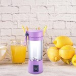 DLORKAN Portable Blender Cup, Electric USB Juicer Blender for Shakes and Smoothies, Juice, Mini Blender with 380ml Capacity and Six Blades 