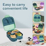 TM Lunch Box for Kid School, Bunny Shape Green Color | 3/4 Convertible Compartments| BPA FREE|LEAK PROOF| Dishwasher Safe | Back to School Season