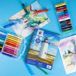 The Best Crafts Watercolor Paper Pad, 9 x 12 Inch Book with 32 Sheets/300 GSM, Painting for Pencil, Ink, Oil, Gouche and Acrylic Paint