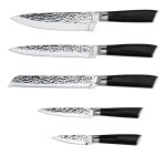 6-piece Knife Set with A Wooden Stand|Super Sharp Slicer | Kitchen Knife Set for Home| Knife Set with Stand | Knife Set | Chef Knife Professional | Kitchen Knives