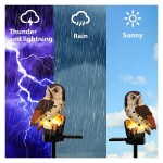 Garden Solar Lights Outdoor, Owl Solar Waterproof LED Lights with Stake Decorations Landscape Lighting for Pathway Walkway Yard Patio Lawn Wedding Party