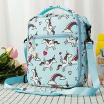 Lunch Bags Kids by Snack Attack Insulated Lunch Boxes Bag Girls Boys, Stylish Food Grade Kids lunch boxes for Toddler Girls Boys School, Aqua Unicorn