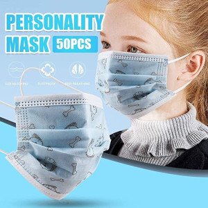 Boys and Girls Breathable Dust Mask 4-8 years Old Air Breathable Children Dinosaur Print Cute trendy Back to school