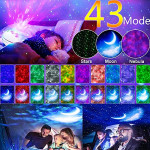 Night Light Projector Galaxy/Star Projector with Remote and Voice Control - Ocean, Moon, Nebula Cloud, Super Silent, 360� Magnetic