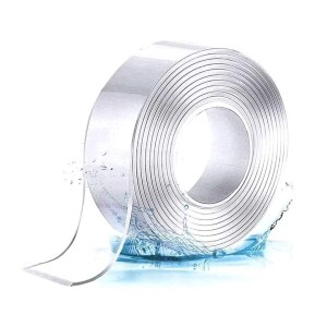 DLORKAN Double Sided Tape Heavy Duty - Strong Grip Picture Hanging Stripes Nano Adhesive Tape Two Sided Tape