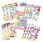 Kids Toddlers Reusable Sticker Books, Window Clings Laptop Stickers Vinyl Stickers for Kids
