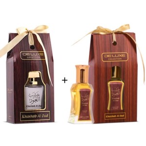 Khashab Al Oud Gift Set - 50ml Water Perfume & 24ml Perfume Oil