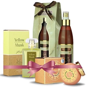 Ultimate Home Fragrance Gift Set - 250ml Air/Fabric Freshener | 30ml Water Perfume (unisex) | 55gm Mamoul Incense (3pcs Included)