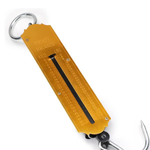 Spring Balance Hanging Hook Handheld Metal Weighing Scale Kilo (50kg)