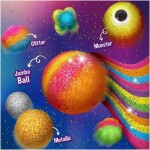 DIY Magic Bouncy Balls Craft Kit for Kids, Create Your Own Crystal Power Balls Glow Magic Balls