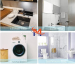 4 PCS Stainless Steel Kitchen Sink Strainer, Bathroom Drain Hair Catcher Strainer Basket for Kitchen Sink Bathroom