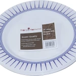 Rosymoment Premium Quality Plastic Dinner Plate 10-Inch, Set Of 10 Pieces, Light-Weight 48Grams