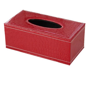 Tissue Box Holder, PU Leather Tissue Holder Organizer, Tissue Box Cover Holder Decorative Organizer for Tabletop Bathroom