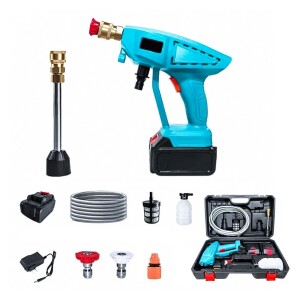 Upgraded Cordless Electric Pressure Washer Pump Car Cleaning Kit 400W 30 Bar